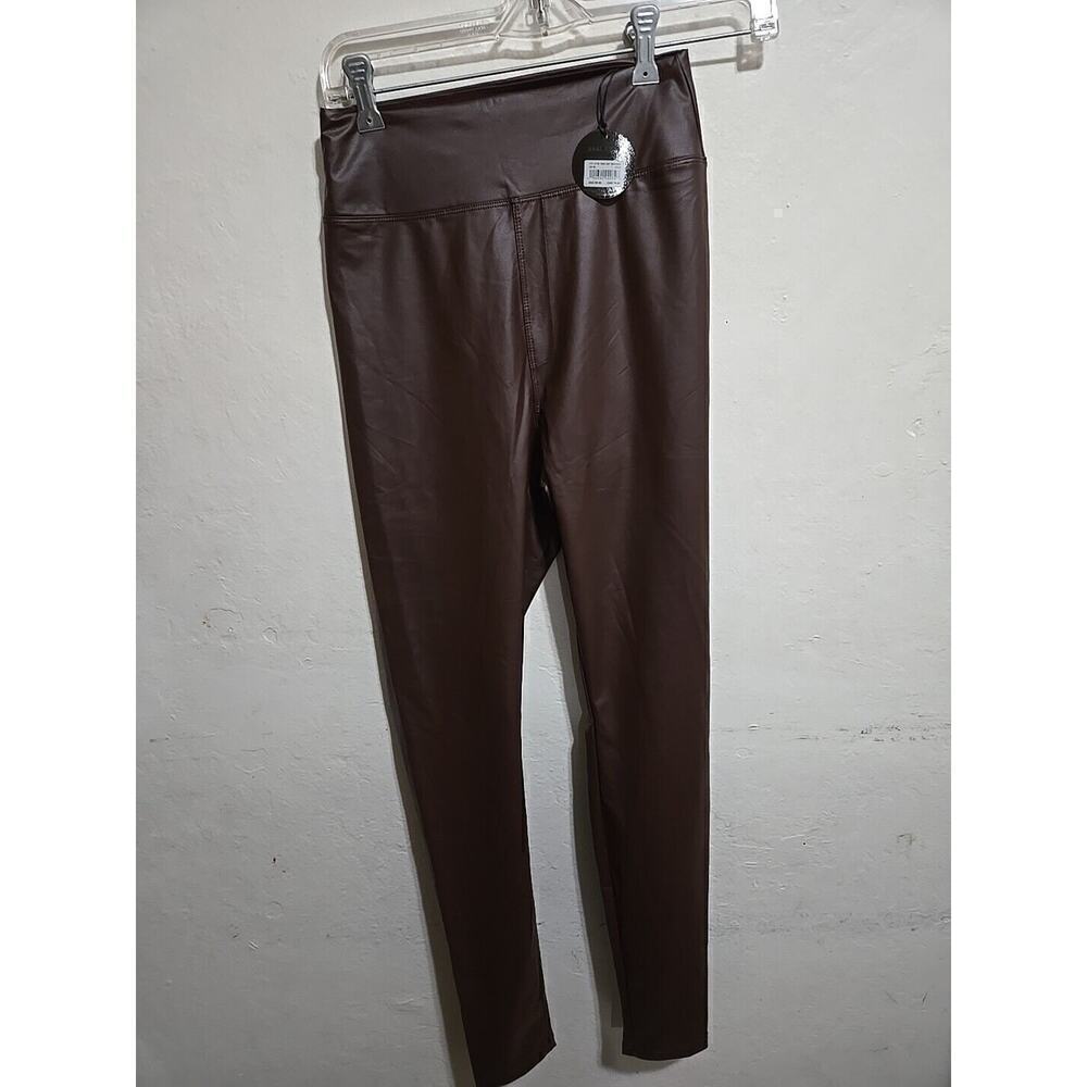Leggings OFFLINE By Aerie Real Luxe Faux Leather Legging NEW Brown Size Medium